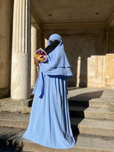 Load image into Gallery viewer, Luxe Puff Sleeve Abaya with  Khimar