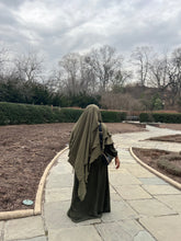 Load image into Gallery viewer, Luxe Puff Sleeve Abaya with  Khimar