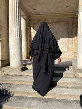 Load image into Gallery viewer, Luxe Puff Sleeve Abaya with  Khimar