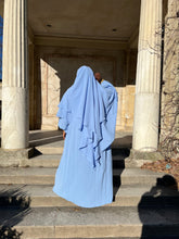 Load image into Gallery viewer, Luxe Puff Sleeve Abaya with  Khimar