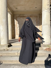 Load image into Gallery viewer, Luxe Puff Sleeve Abaya with  Khimar