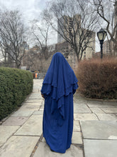 Load image into Gallery viewer, Luxe Puff Sleeve Abaya with  Khimar