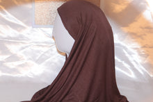 Load image into Gallery viewer, Instant Jersey Hijab - Chocolate