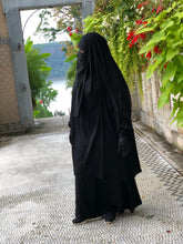 Load image into Gallery viewer, Plus Size 2 piece Jilbab - Black