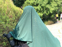 Load image into Gallery viewer, Chiffon with Rhinestone- Dark Green