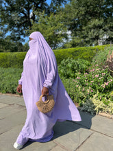 Load image into Gallery viewer, Plus Size 2 pieces jilbabs : Lavender with pocket