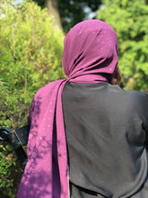Load image into Gallery viewer, Chiffon with Rhinestone- Dark Purple