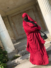 Load image into Gallery viewer, Dark Red  - French 2  Piece Jilbabs