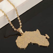 Load image into Gallery viewer, Africa Map Pendant Necklaces
