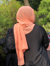 Load image into Gallery viewer, Chiffon with Rhinestone-Peach