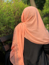 Load image into Gallery viewer, Chiffon with Rhinestone-Peach