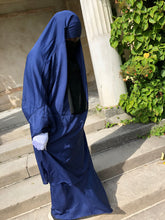 Load image into Gallery viewer, Navy Blue- French 2  Piece Jilbabs