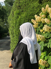 Load image into Gallery viewer, Chiffon with Rhinestone-White