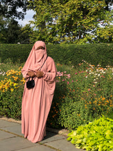Load image into Gallery viewer, Free Size One piece Jilbab niqab combo - Blush