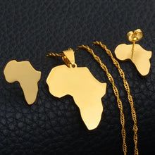 Load image into Gallery viewer, Africa Map Pendant Necklaces