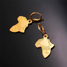 Load image into Gallery viewer, African Map Necklace Set