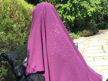 Load image into Gallery viewer, Chiffon with Rhinestone- Dark Purple