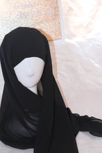 Load image into Gallery viewer, Instant Chiffon Hijab - Black