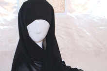 Load image into Gallery viewer, Instant Chiffon Hijab - Black