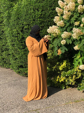 Load image into Gallery viewer, Classic Golden Yellow Abaya Dress