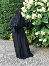 Load image into Gallery viewer, Classic Black Abaya Dress