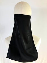 Load image into Gallery viewer, Satin Half Niqab-Black