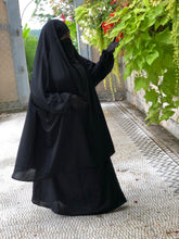 Load image into Gallery viewer, Plus Size 2 piece Jilbab - Black