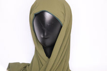 Load image into Gallery viewer, Instant Chiffon Hijab - Olive