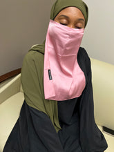 Load image into Gallery viewer, Satin Half Niqab-Rose