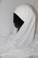 Load image into Gallery viewer, Instant Chiffon Hijab - White