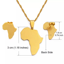 Load image into Gallery viewer, Africa Map Pendant Necklaces