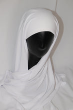 Load image into Gallery viewer, Instant Chiffon Hijab - White