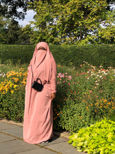 Load image into Gallery viewer, Free Size One piece Jilbab niqab combo - Blush