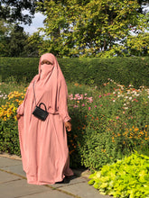 Load image into Gallery viewer, Free Size One piece Jilbab niqab combo - Blush
