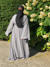 Load image into Gallery viewer, Classic  Dark Grey Abaya Dress