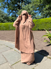 Load image into Gallery viewer, Summer 2 pieces jilbabs : Light Brown