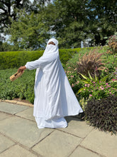 Load image into Gallery viewer, Plus Size 2 pieces jilbabs : White with pocket