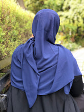 Load image into Gallery viewer, Everyday Chiffon Hijab - Navy Blue
