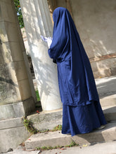 Load image into Gallery viewer, Navy Blue- French 2  Piece Jilbabs
