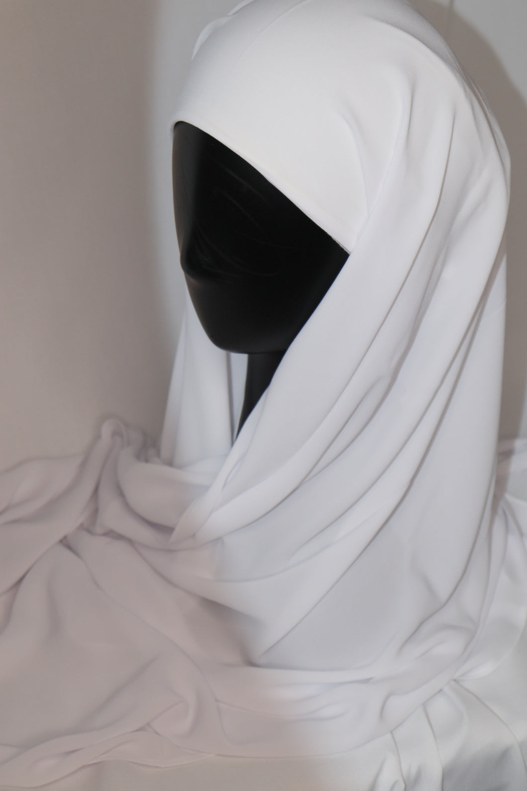 Instant Chiffon Hijab - White