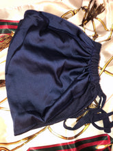 Load image into Gallery viewer, Satin Lined Undercap  - Navy Blue
