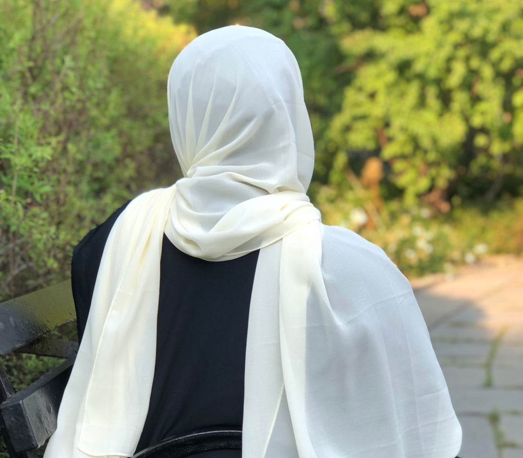 Everyday Chiffon Hijab - Milky
