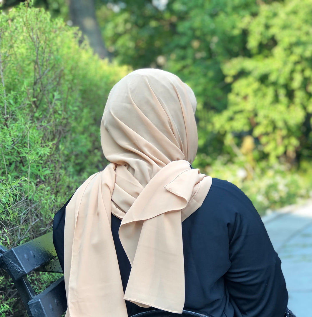 Everyday Chiffon Hijab-Beige