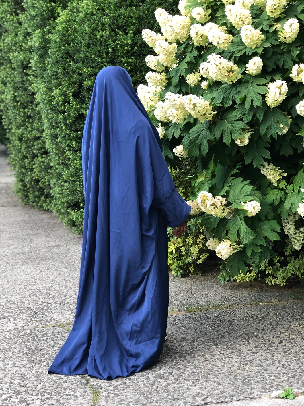 Free Size One piece Jilbab niqab combo- Navy