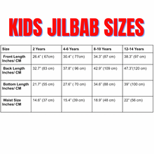 Load image into Gallery viewer, Kids  French 2 piece jilbabs - Black
