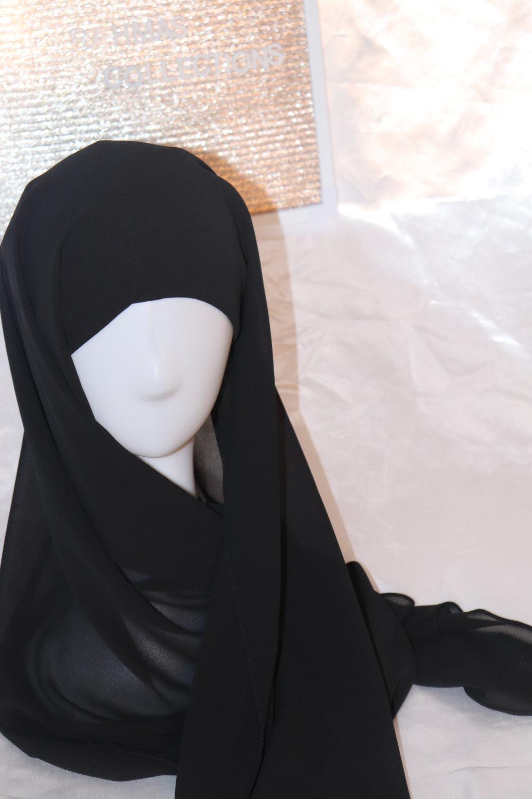 Instant Chiffon Hijab - Black