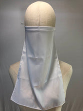 Load image into Gallery viewer, Satin Half Niqab- White
