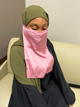 Load image into Gallery viewer, Satin Half Niqab-Rose
