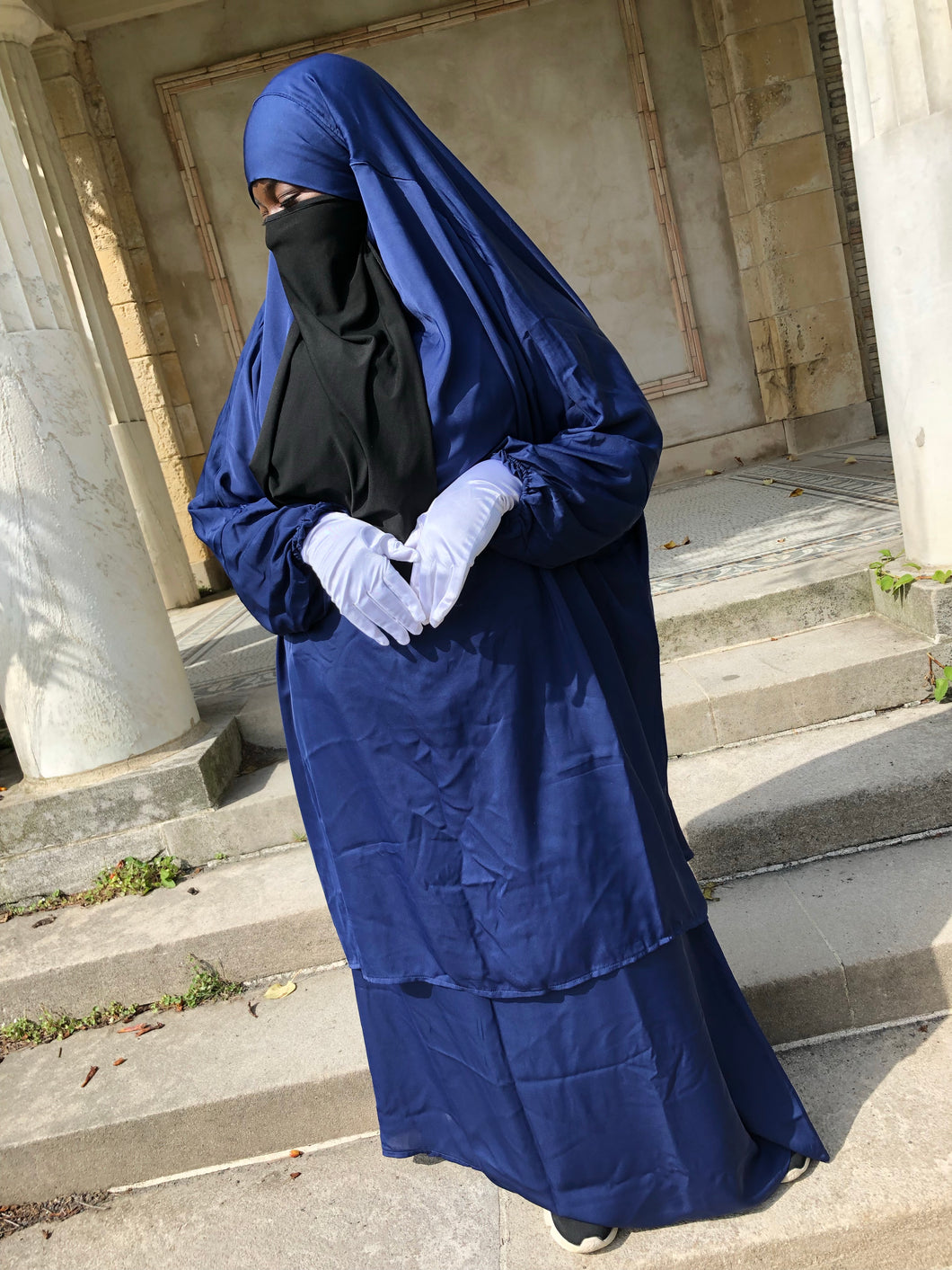 Navy Blue- French 2  Piece Jilbabs