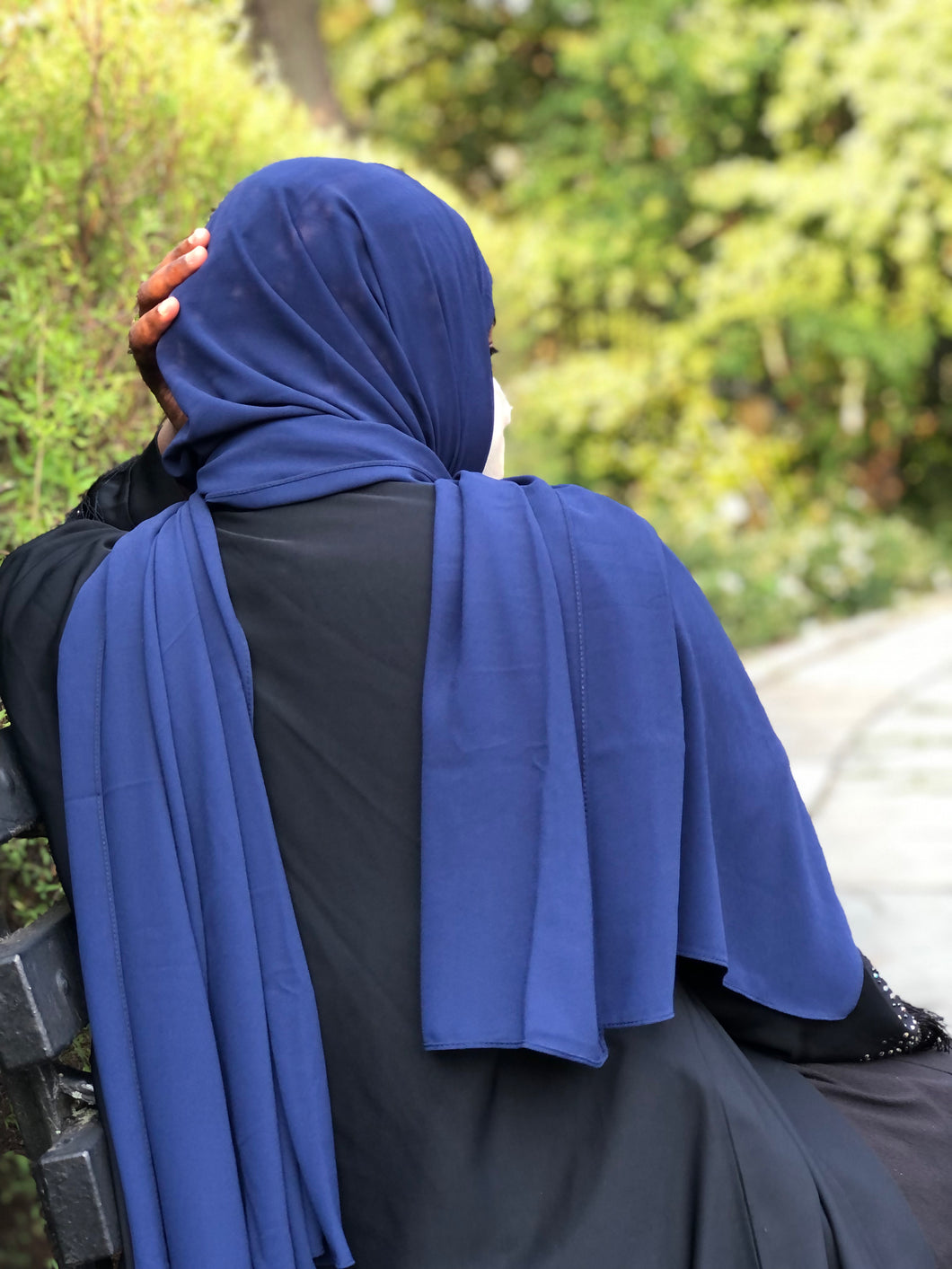Everyday Chiffon Hijab - Navy Blue